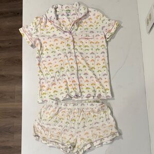 Roller Rabbit x Stoney Clover Rainbow Heart Pajama Set
